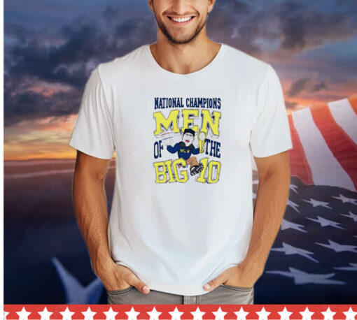 Michigan Wolverines National Champions Men Of The Big 10 cartoon shirt