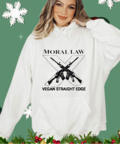 Moral law vegan straight edge shirt