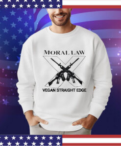 Moral law vegan straight edge shirt