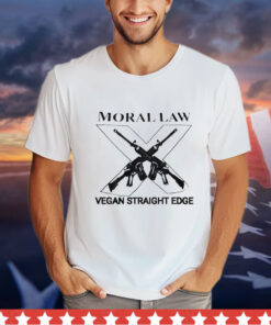 Moral law vegan straight edge shirt