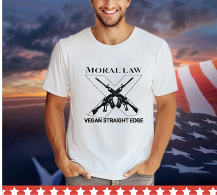 Moral law vegan straight edge shirt