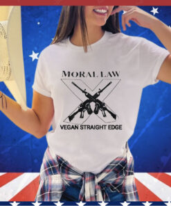 Moral law vegan straight edge shirt