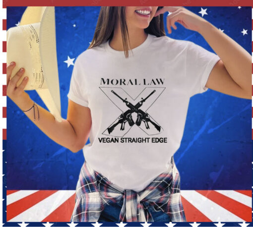 Moral law vegan straight edge shirt