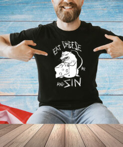 Mouse eat cheese and sin sitan T-shirt