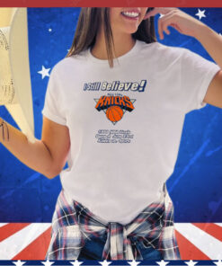 New York I still believe 1999 NBA Finals game 4 June 23rd Knicks vs Spurs shirt