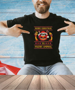 Official Merry Christmas Ya Filthy Animal T-shirt