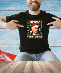 Official Santa Joe Biden merry 4th of easter Christmas T-shirt