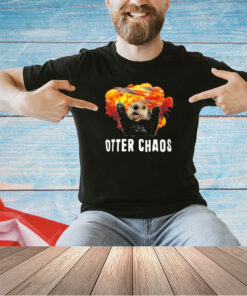 Racoon otter chaos funny T-shirt