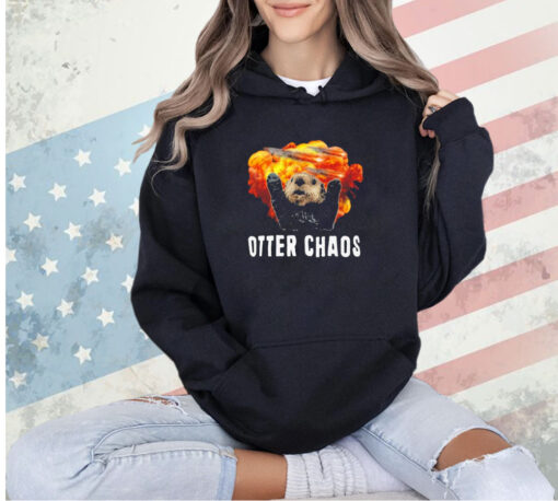 Racoon otter chaos funny T-shirt