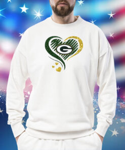 Rhinestone Packers Heart Sweatshirt