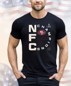 San Francisco 49ers 2023 Nfc Champions Right Side Draw Shirt