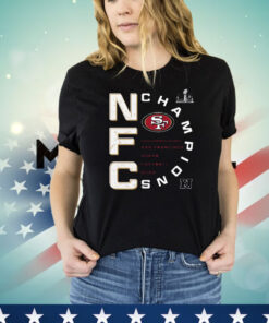 San Francisco 49ers 2023 Nfc Champions Right Side Draw Shirt