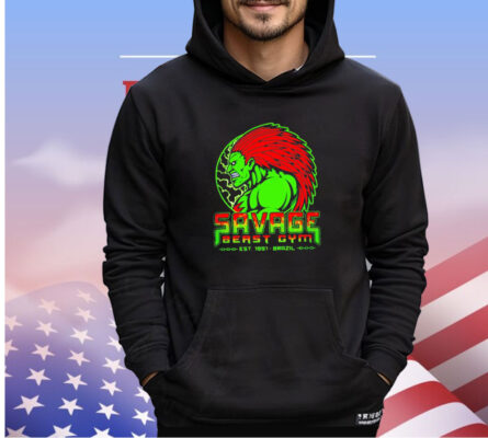 Savage Beast Gym Blanka Street Fighter est 1991 Brazil shirt