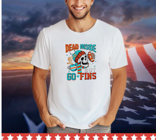 Skeleton dead inside but go finds Miami Dolphins shirt