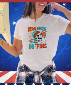 Skeleton dead inside but go finds Miami Dolphins shirt