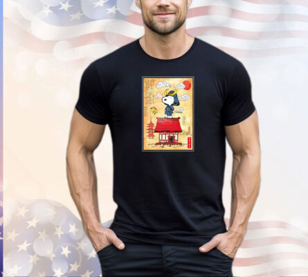 Snoopy and Woodstock Peanuts Beagle Samurai in Japan shirt