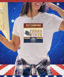 Texas State Bobcats Football 2023 First Responder Bowl Champions shirt