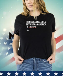 Things Canada does better than America no hockey shirt