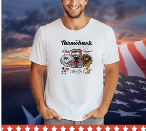 Throwback Showdown 2023 Missouri Tigers vs Kansas State Wildcats game day shirt