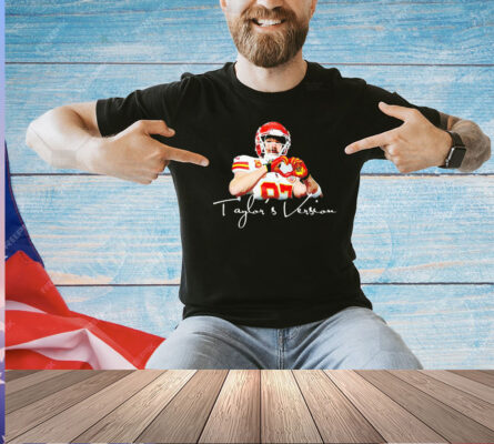 Travis Kelce Kansas City Chiefs hand heart taylor’s version T-shirt