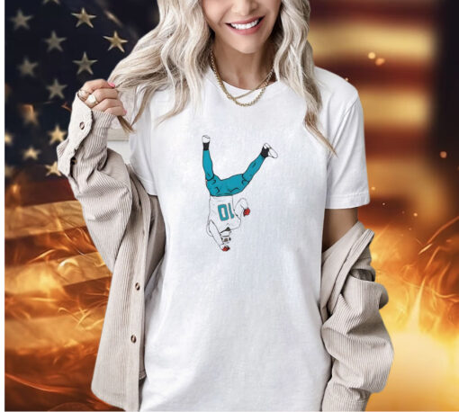 Tyreek Hill Miami Dolphins Football backflip T-shirt