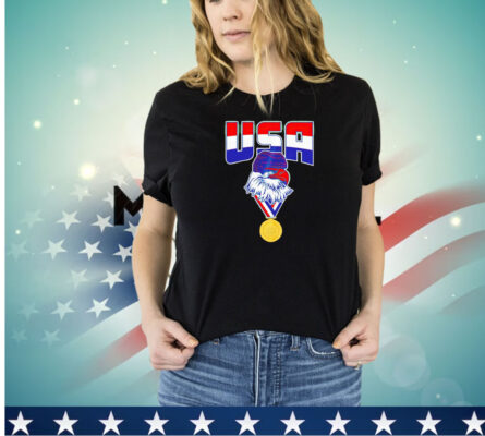 USA Bald Eagle gold medal world champs 2024 shirt