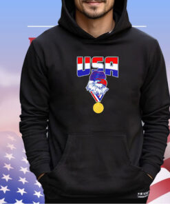 USA Bald Eagle gold medal world champs 2024 shirt
