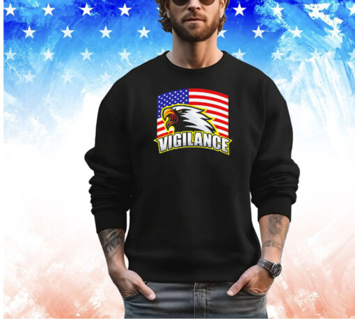 Vigilance eagles USA flag shirt