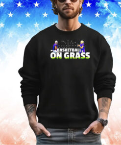 Washington Husky basketball on grass shirt