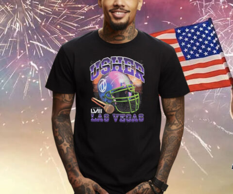 Usher Super Bowl LVIII Collection Mitchell & Ness Black Event Night Shirts