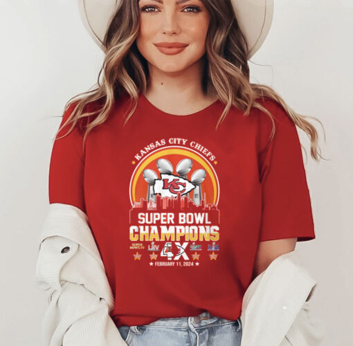 Chiefs 4X Super Bowl Champions Shirt