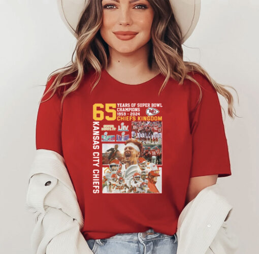 Chiefs 65 Years Of Super Bowl Champions Chiefs Kingdom Shirt