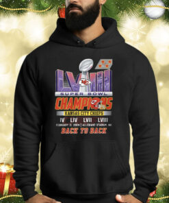 Kc Chiefs Back To Back Super Bowl Champions 2024 ShirtS