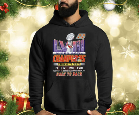 Kc Chiefs Back To Back Super Bowl Champions 2024 ShirtS