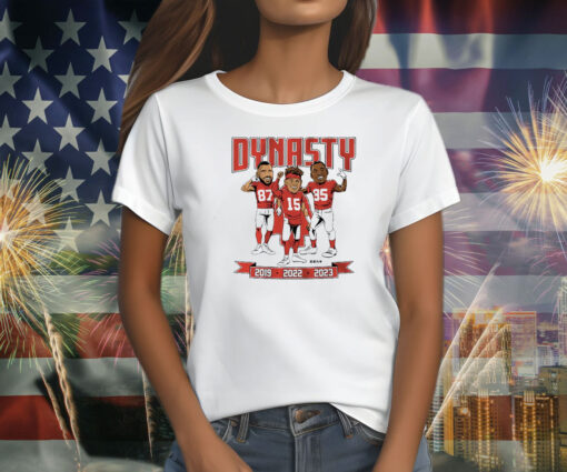 Chiefs Dynasty Caricatures World Champs Shirts