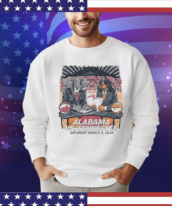 Alabama Crimson Tide vs tennessee volunteers vols mascot art 2024 T-shirt