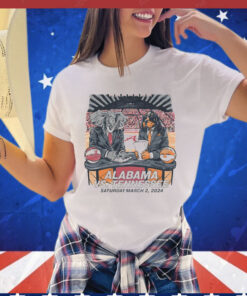 Alabama Crimson Tide vs tennessee volunteers vols mascot art 2024 T-shirt