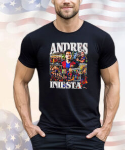 Andres Iniesta FC Barcelona graphic poster T-shirt