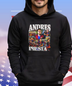 Andres Iniesta FC Barcelona graphic poster T-shirt