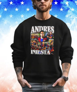 Andres Iniesta FC Barcelona graphic poster T-shirt