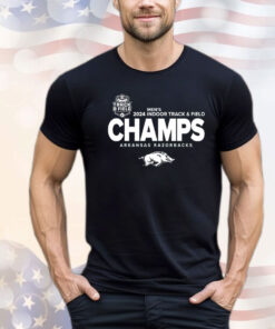 Arkansas Razorbacks 2024 Men’s Indoor Track & Field Champs T-shirt