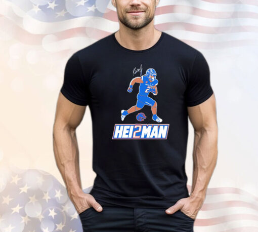 Ashton Jeanty Royal Boise State Broncos Hei2man T-shirt