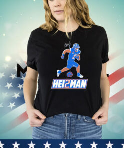 Ashton Jeanty Royal Boise State Broncos Hei2man T-shirt