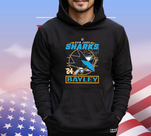 Bayley X San Jose Sharks hockey T-shirt