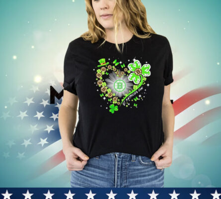 Boston Celtics in heart St Patrick’s Day T-shirt