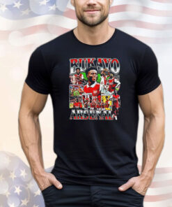 Bukayo Saka Arsenal FC graphic poster T-shirt