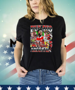 Bukayo Saka Arsenal FC graphic poster T-shirt