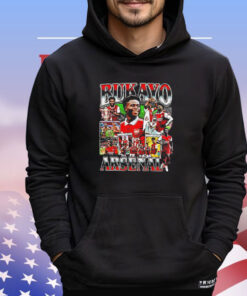 Bukayo Saka Arsenal FC graphic poster T-shirt