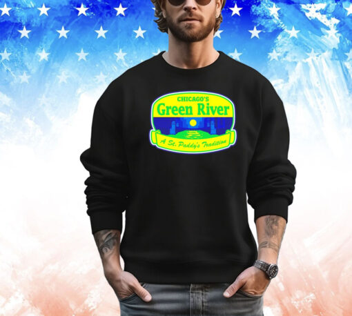 Chicago’s green river a St Paddy’s Tradition T-shirt