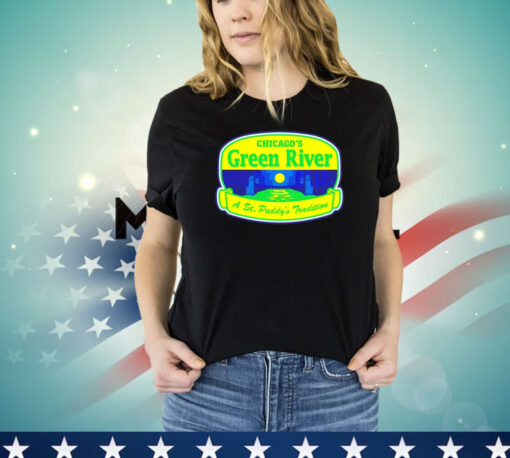 Chicago’s green river a St Paddy’s Tradition T-shirt